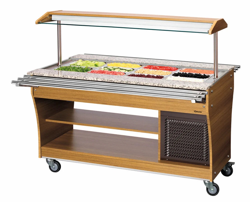 Chariot buffet, froid, 4x1/1 GN - BARTSCHER - 125526