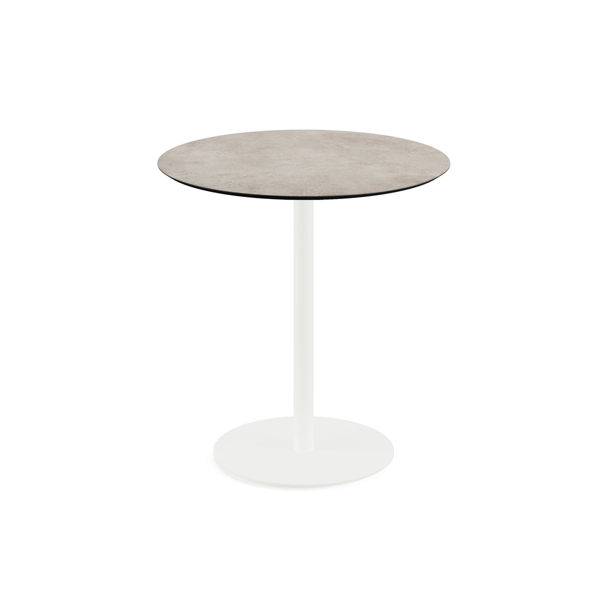 Urban table de bistrot avec piètement blanc + plateau HPL Moonstone Ø70 cm - VEBA - 1 pcs