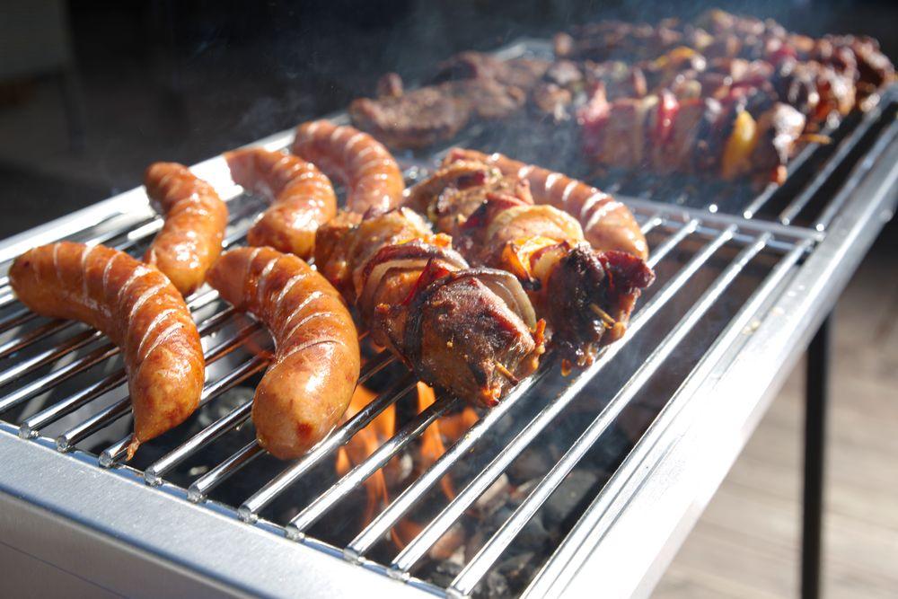 Barbecue à charbon de bois Patio, HENDI, 770x380x(H)760mm