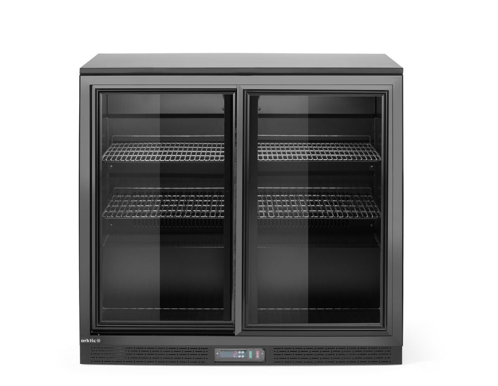 Arrière de bar avec doubles portes coulissantes - HENDI