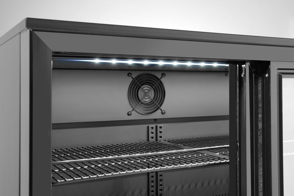 Arrière de bar avec doubles portes coulissantes - HENDI