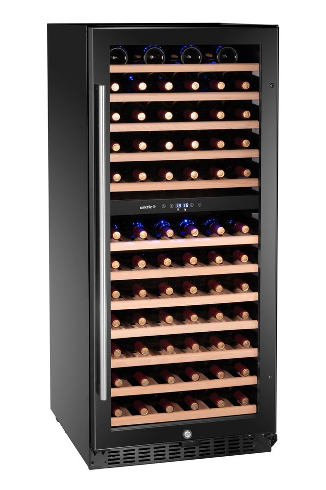 Cave à vin, 2 zones, 124 bouteilles - HENDI