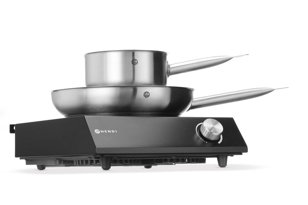 Set : Plaque de cuisson à induction 3500W + casserole + poêle - HENDI