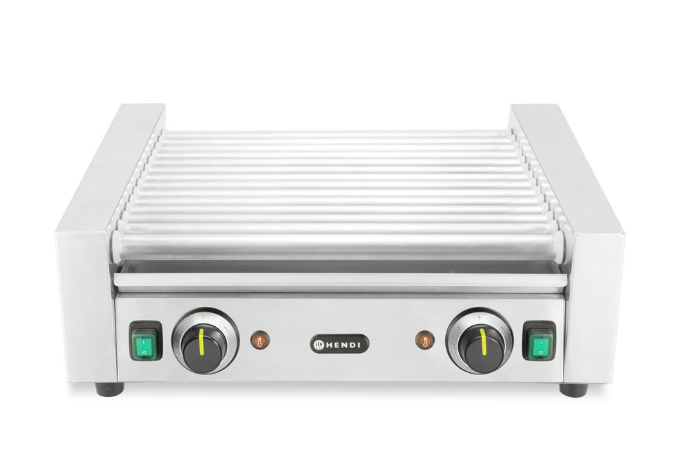 Grill roulant pour saucisses- 2 zones - HENDI