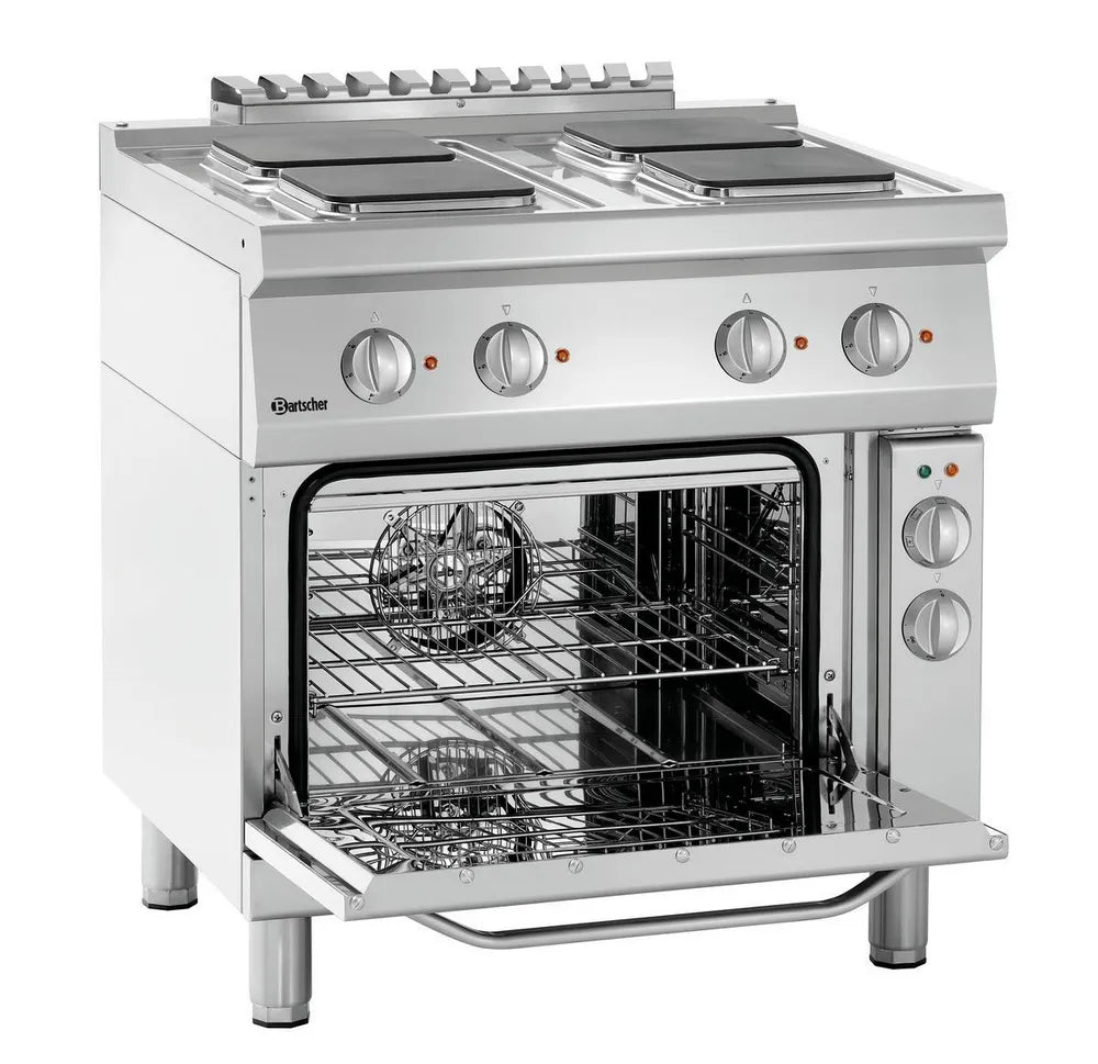 Cuisinière él. 700,L800,4p,four él. - BARTSCHER - 286326