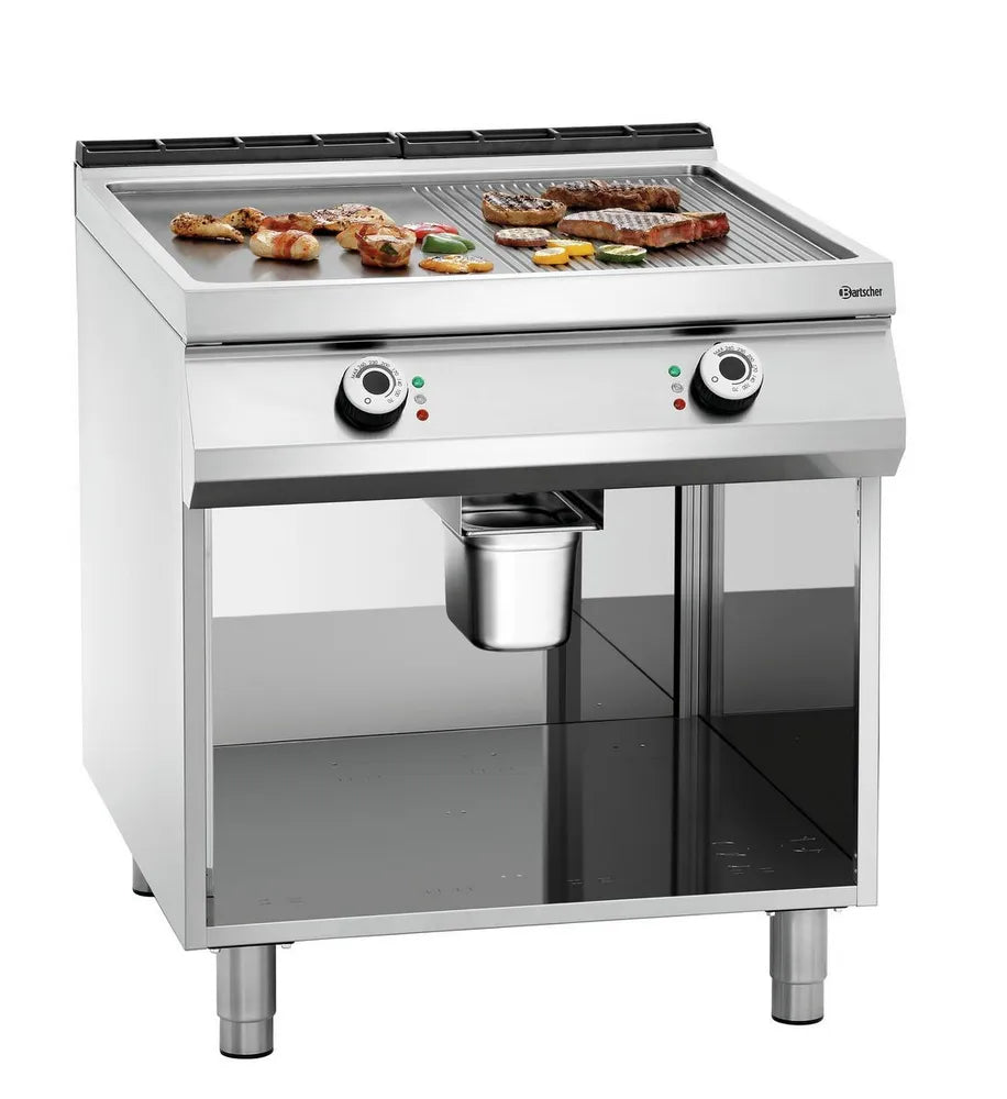 Plaque à snacker électriqu, 1/2+1/2, PO - BARTSCHER - 296511