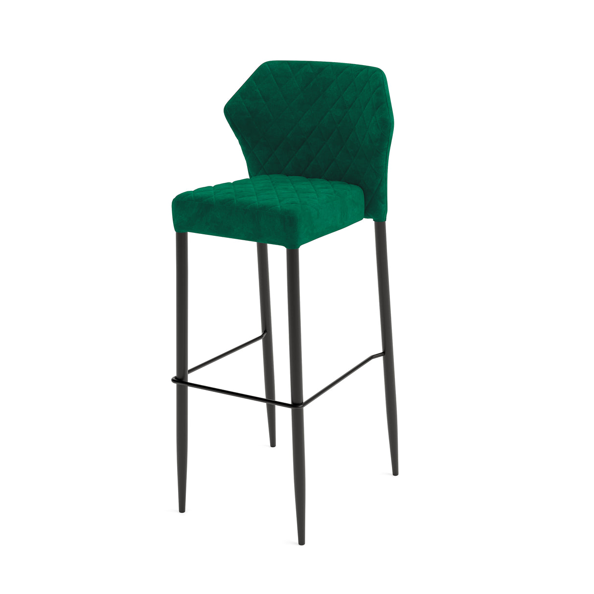 Louis - Tabouret de bar en velours - VEBA - 1 pcs