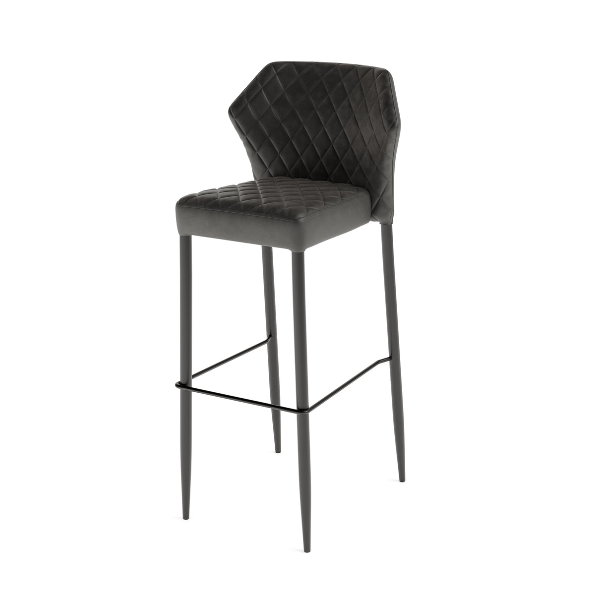 Louis - Tabouret de bar en cuir synthétique - VEBA - 1 pcs