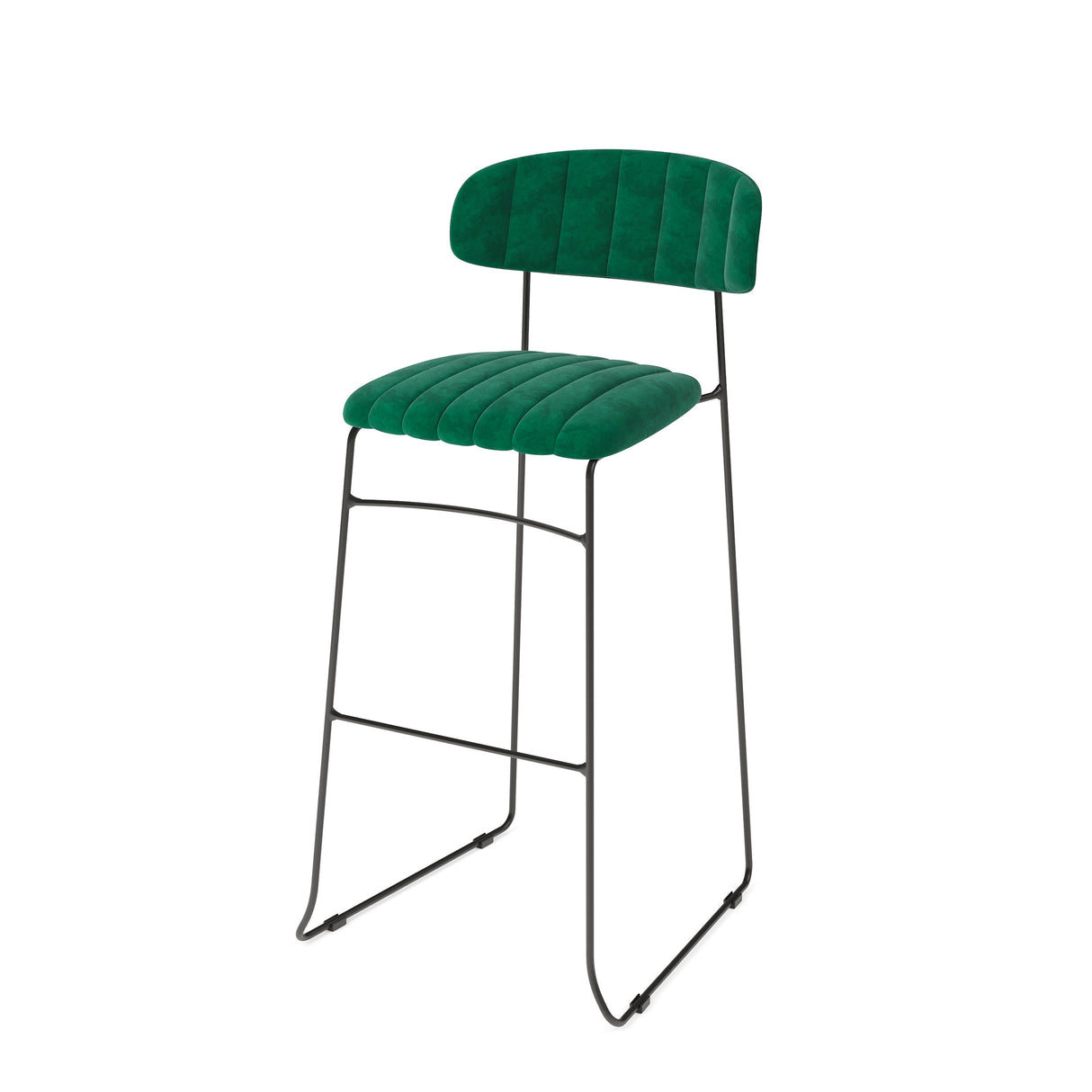 Mundo - Tabouret de bar en velours - VEBA - 1 pcs