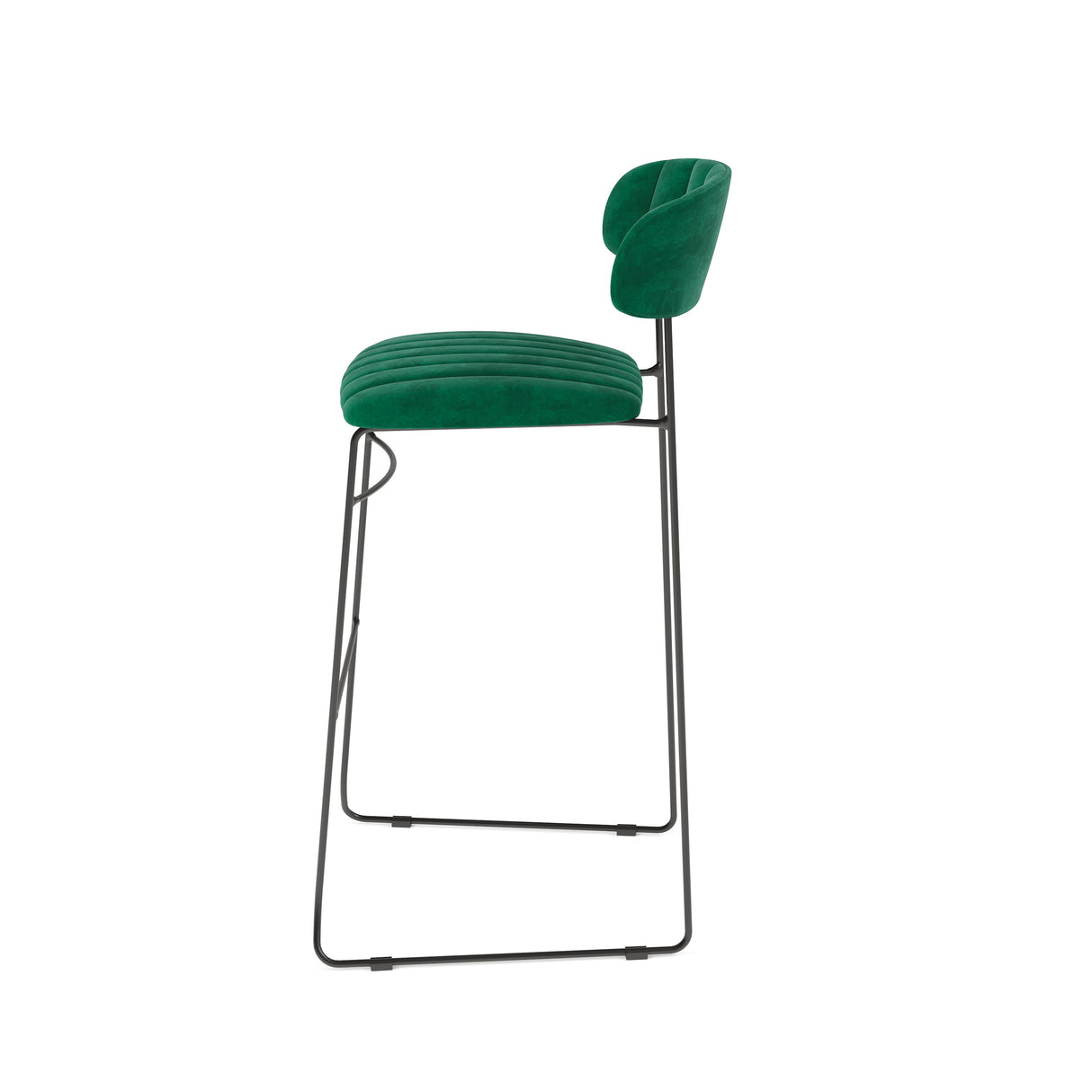Mundo - Tabouret de bar en velours - VEBA - 1 pcs