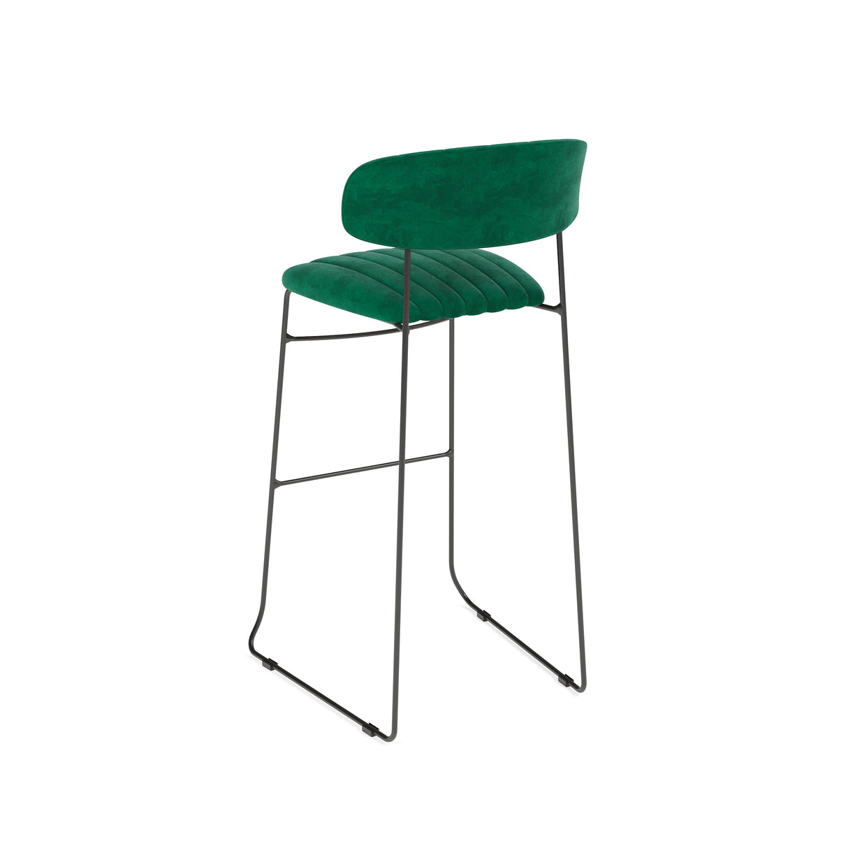 Mundo - Tabouret de bar en velours - VEBA - 1 pcs