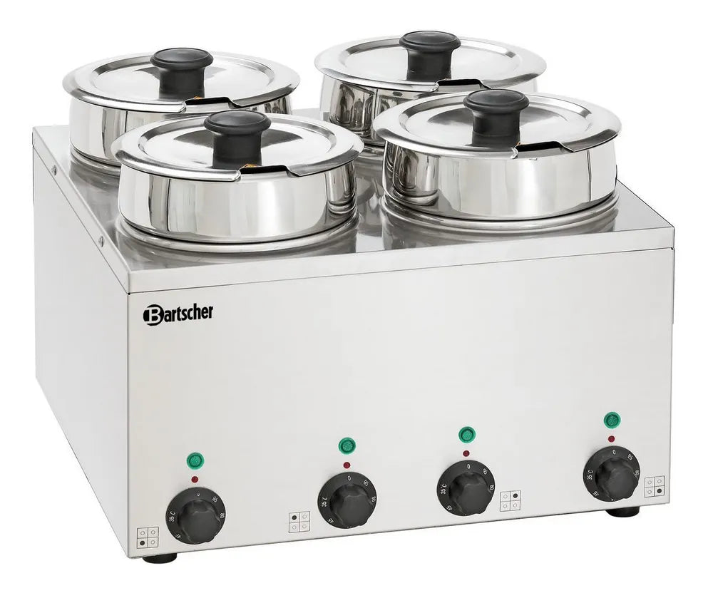 Bain Marie Hotpot, 4x pot, 3,5 L - BARTSCHER - 608035