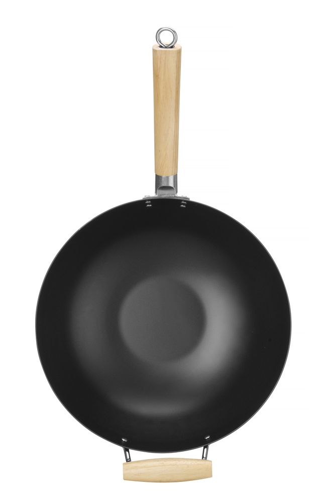 Wok avec manche en bois - HENDI