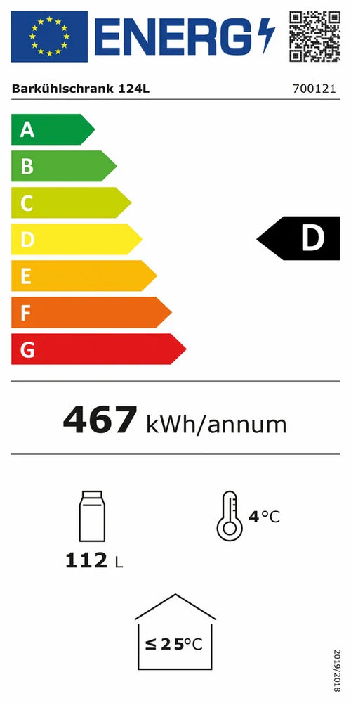 Arrière bar réfrigéré 124L - BARTSCHER - 700121