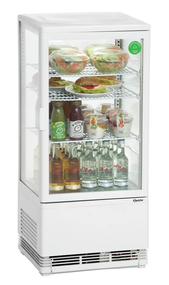 Mini vitrine réfrigérée 78 L, blanche - BARTSCHER - 700578G