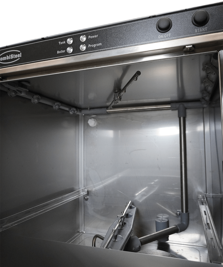 LAVE-VAISELLE CHARGEMENT PAR L'AVANT ENT 500-230 DP AVEC POMPE D'ÉCOULEMENT - 7082.0050 - COMBISTEEL