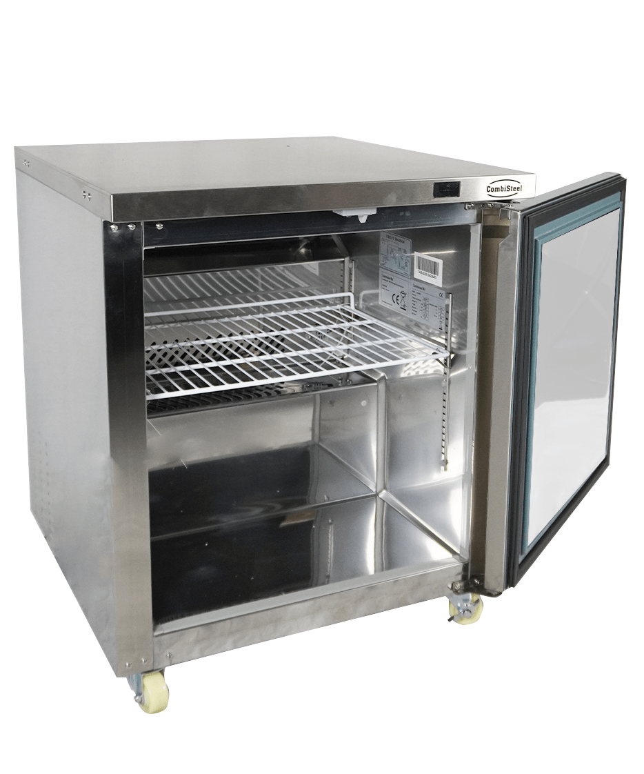 RÉFRIGÉRATEUR/CONGÉLATEUR EN ACIER INOX COMMUTABLE 1 PORTE - 7450.0260 - COMBISTEEL
