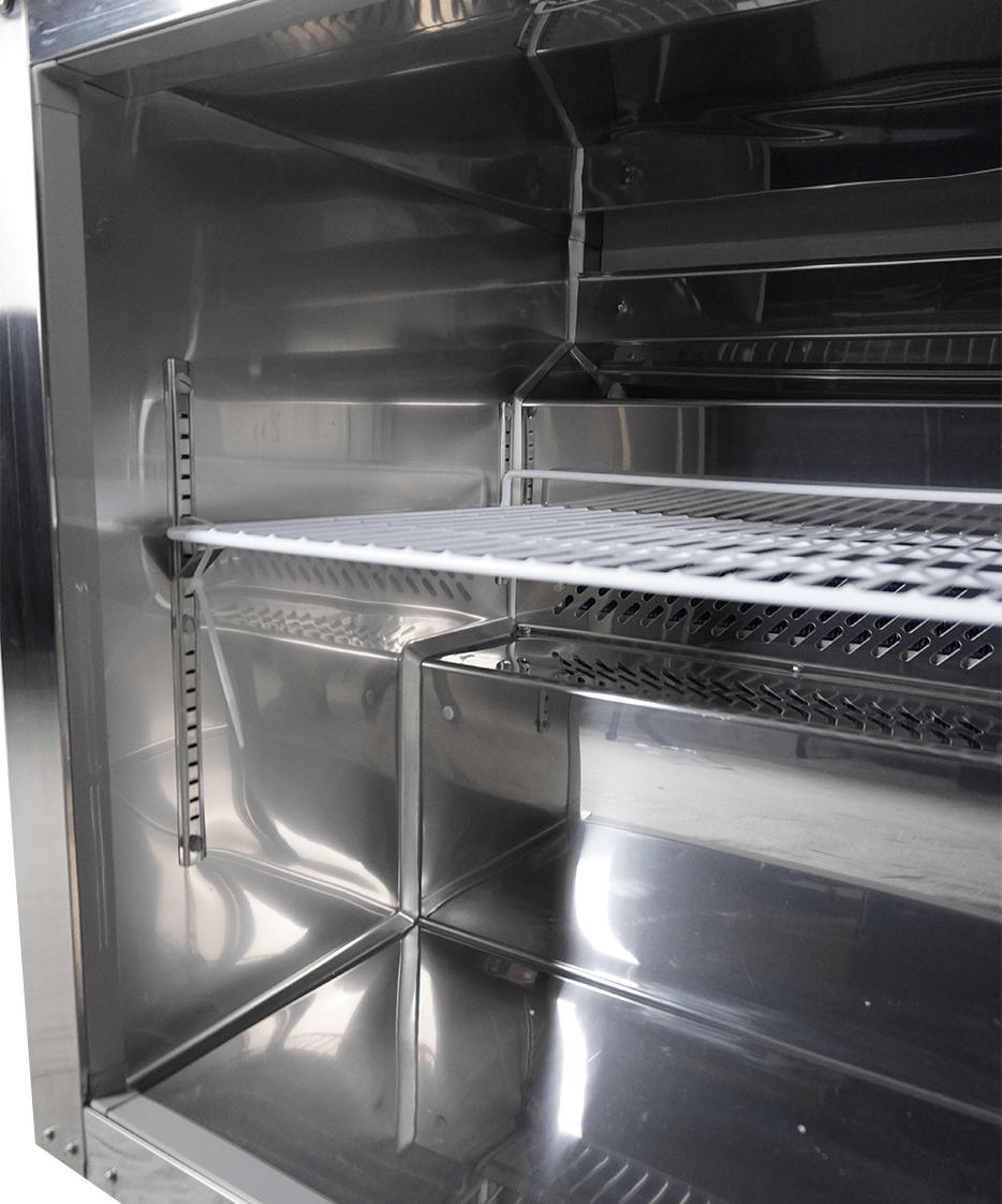 RÉFRIGÉRATEUR/CONGÉLATEUR EN ACIER INOX COMMUTABLE 1 PORTE - 7450.0260 - COMBISTEEL