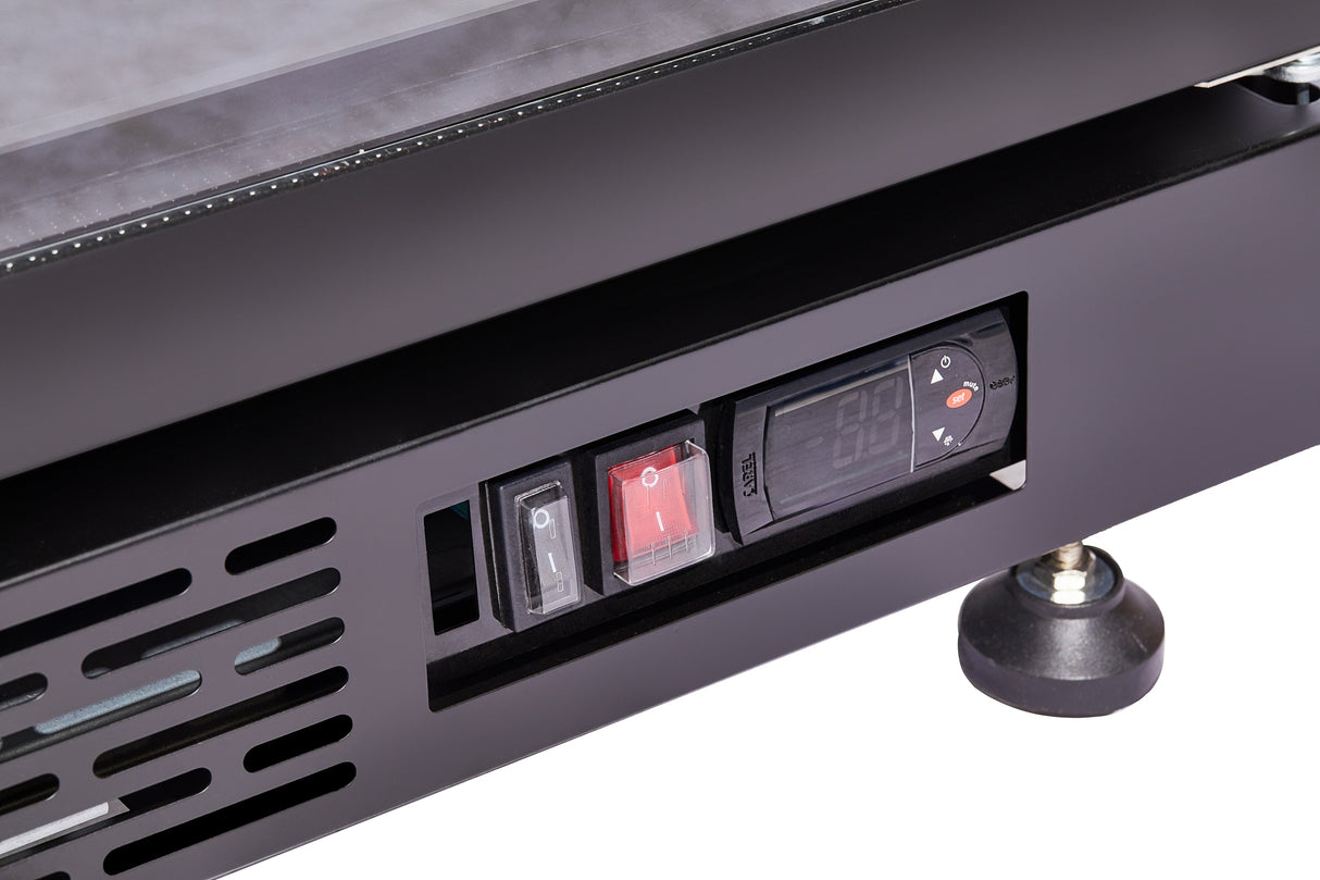 RÉFRIGÉRATEUR 3 PORTES EN VERRE NOIR NAP-1200 *TRANSPORT SUR DEMANDE* - 7455.1920 - COMBISTEEL