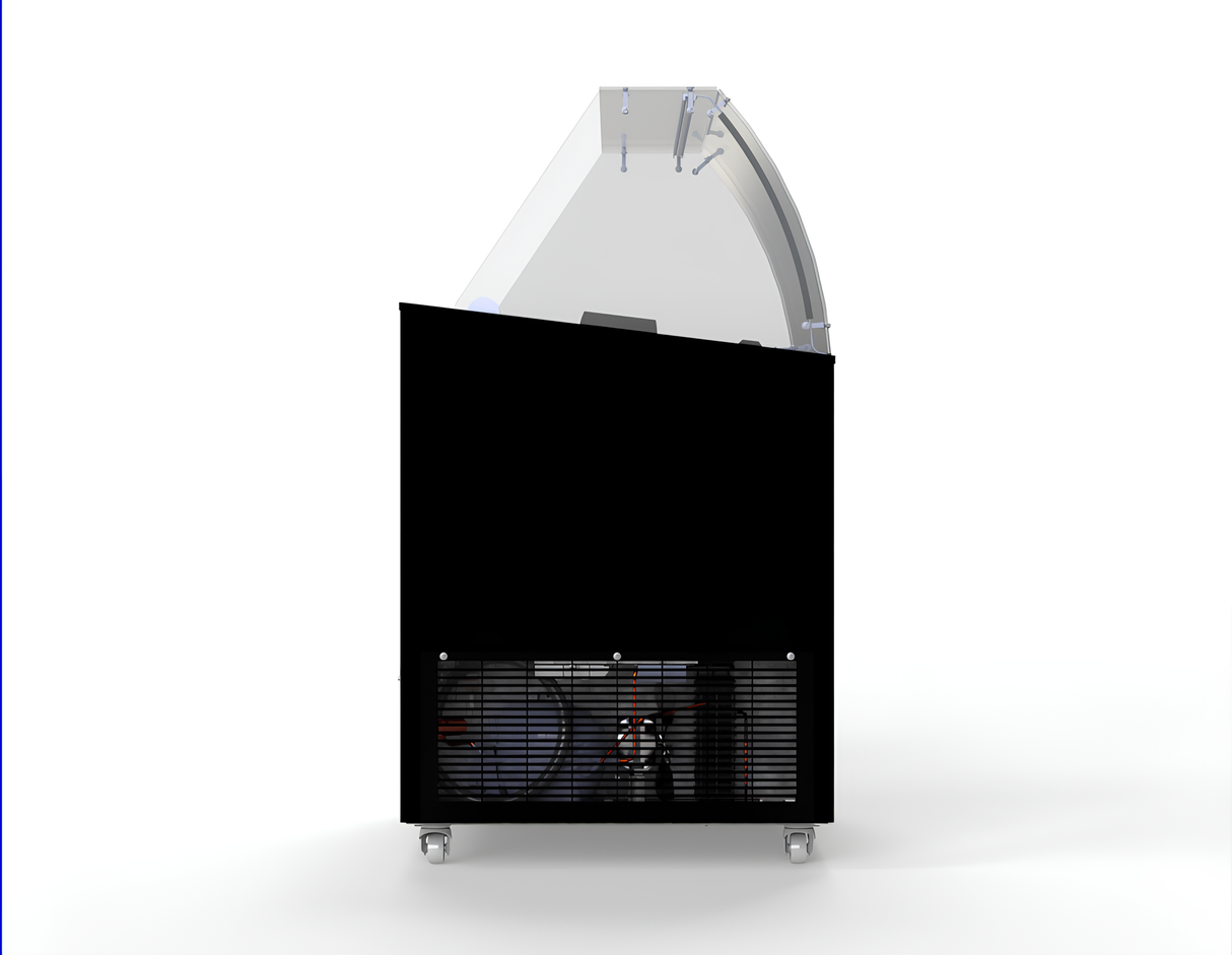 VITRINE À CREME GLACÉE CORSICA NOIR 6X5 LTR - 7472.0124 - COMBISTEEL