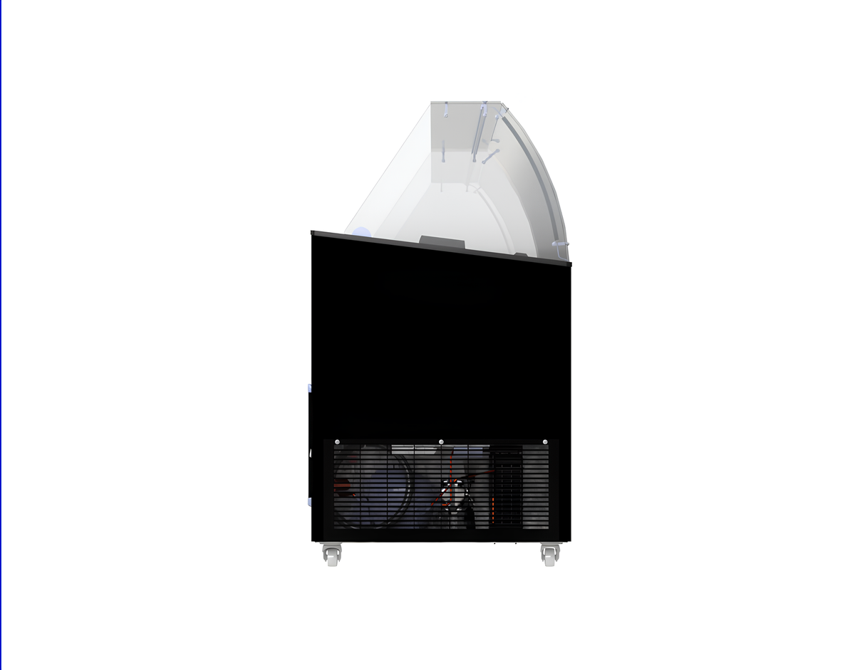 VITRINE À CREME GLACÉE TENERIFE NOIR 10X5 LTR - 7472.0134 - COMBISTEEL