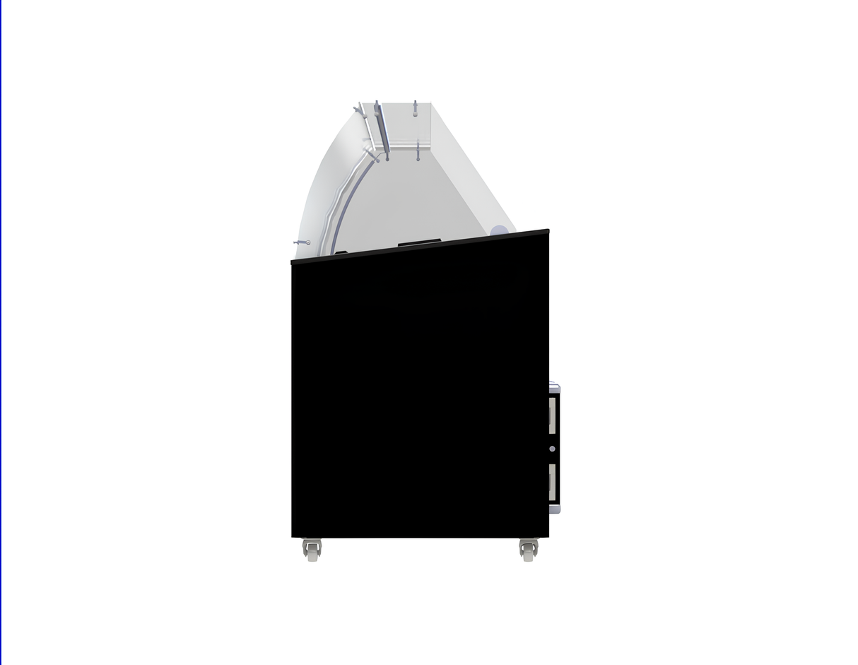 VITRINE À CREME GLACÉE TENERIFE NOIR 10X5 LTR - 7472.0134 - COMBISTEEL