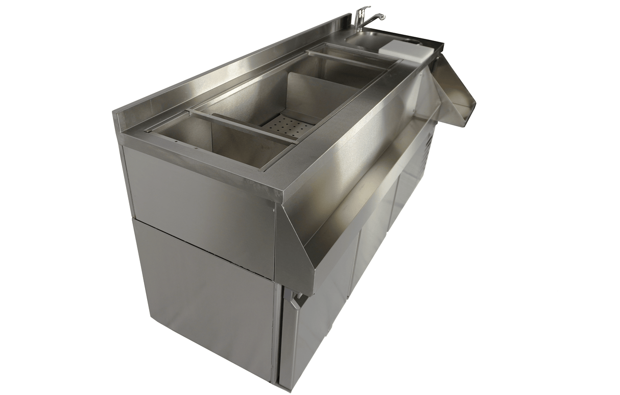 TABLE RÉFRIGÉRÉE 3 PORTES AVEC BAR À COCKTAILS - 7489.6005 - COMBISTEEL