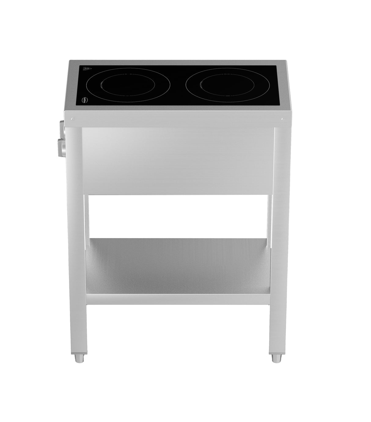 CUISINIÈRE À INDUCTION 2 ZONES AVEC ESSOUS OUVERT - 7505.0030 - COMBISTEEL