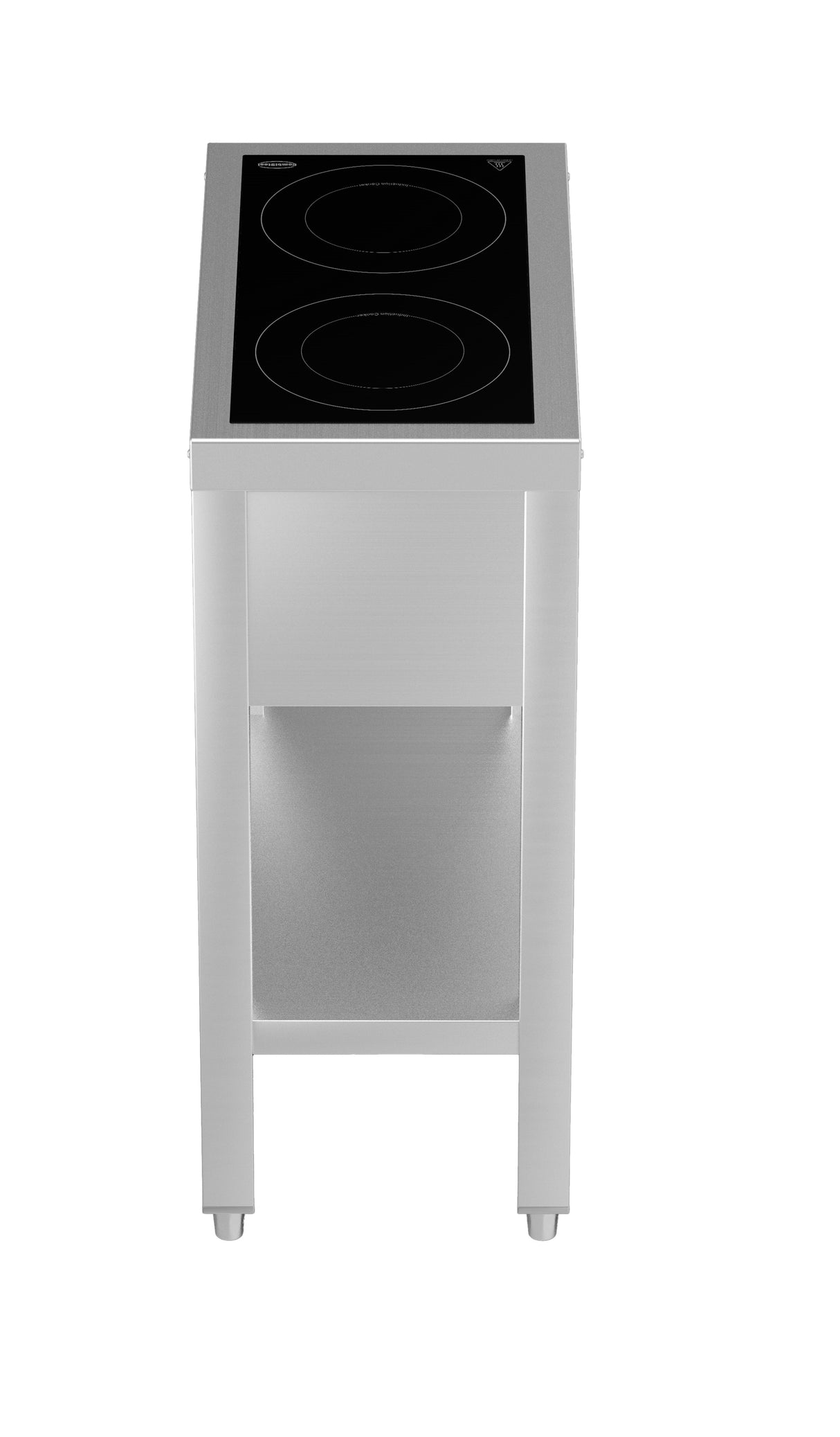 CUISINIÈRE À INDUCTION 2 ZONES AVEC ESSOUS OUVERT - 7505.0030 - COMBISTEEL