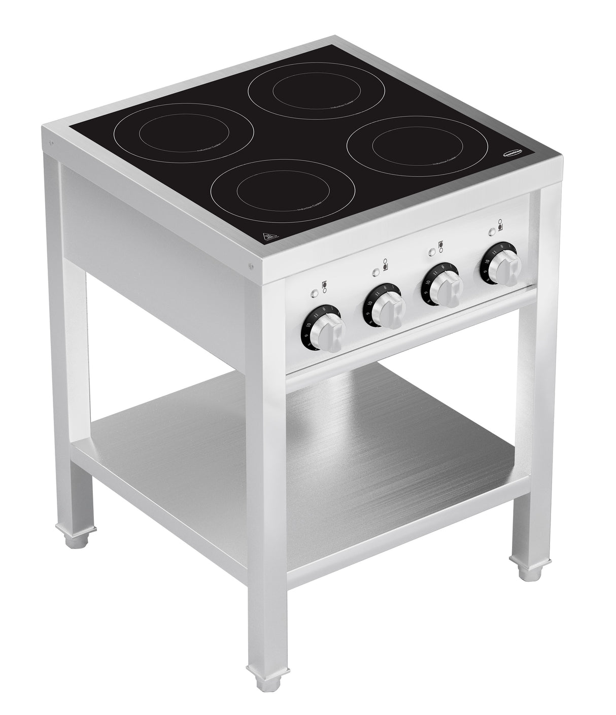 CUISINIÈRE À INDUCTION 4 ZONES AVEC ESSOUS OUVERT - 7505.0035 - COMBISTEEL