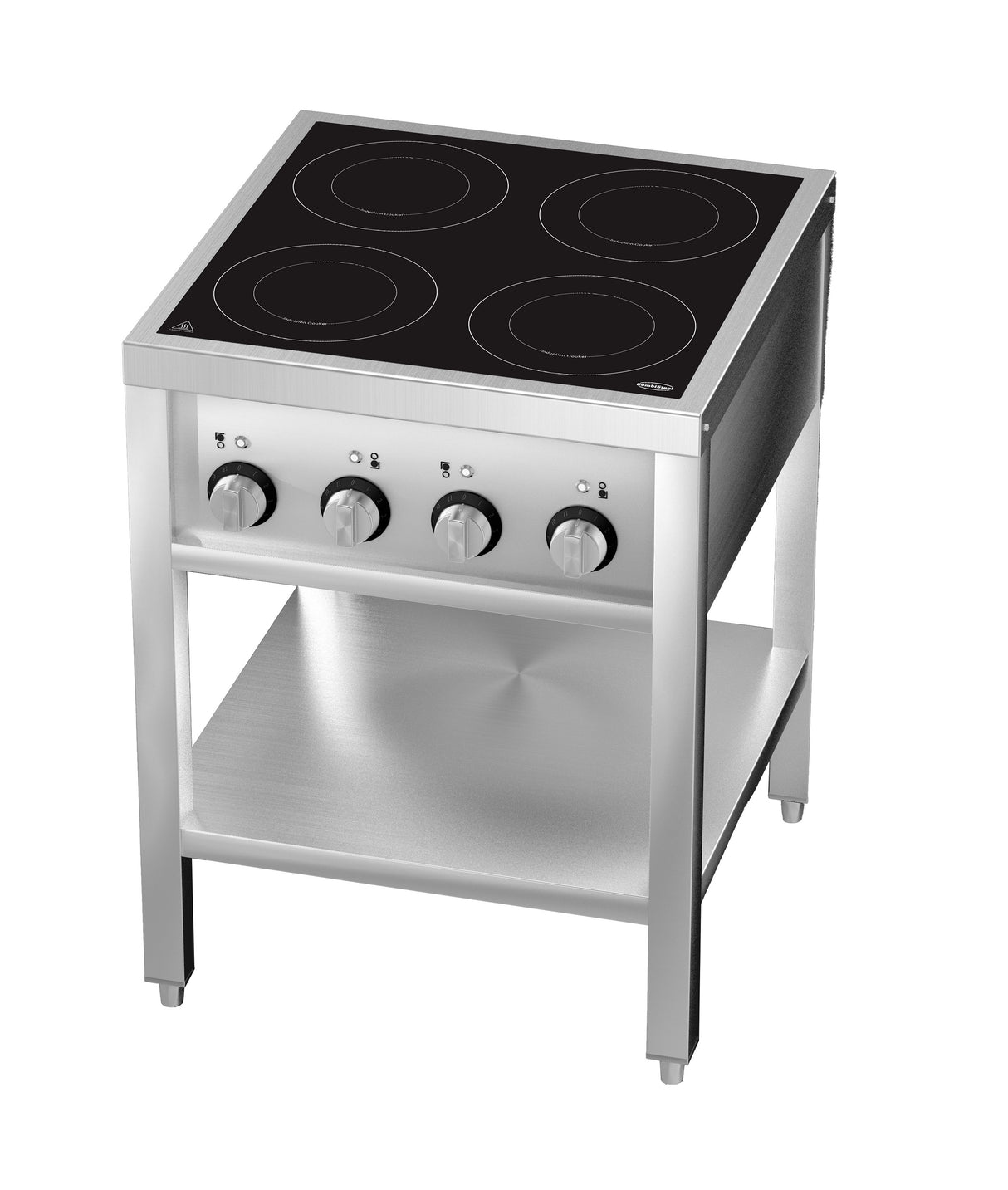 CUISINIÈRE À INDUCTION 4 ZONES AVEC ESSOUS OUVERT - 7505.0035 - COMBISTEEL