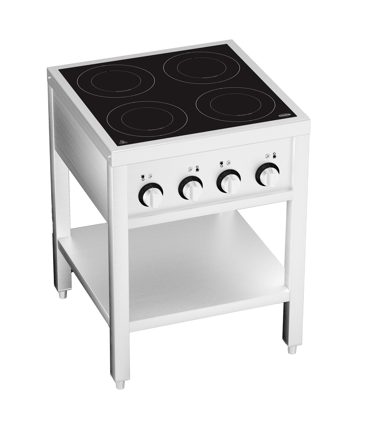 CUISINIÈRE À INDUCTION 4 ZONES AVEC ESSOUS OUVERT - 7505.0035 - COMBISTEEL