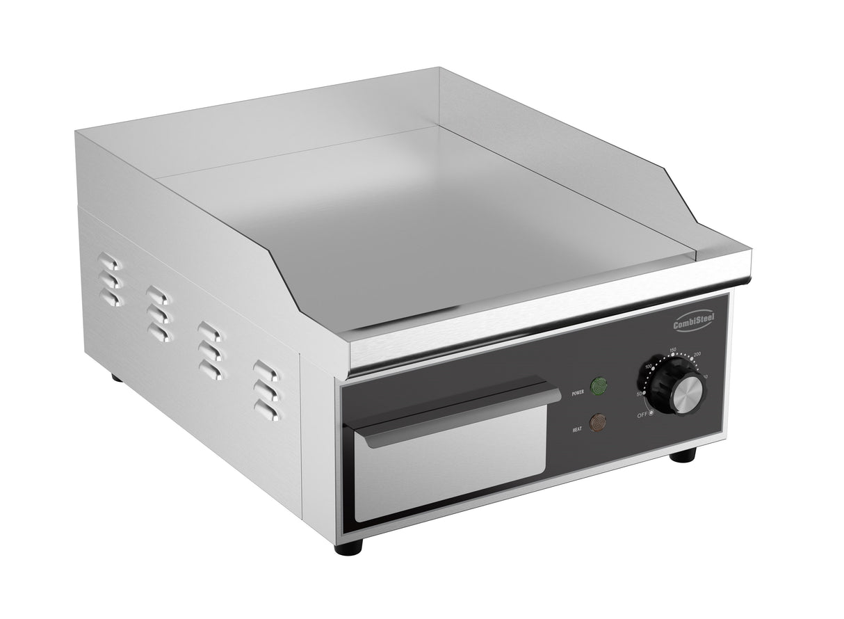 PLAQUE GRILLE ÉLECTRIQUE LISSE - 7518.0140 - COMBISTEEL