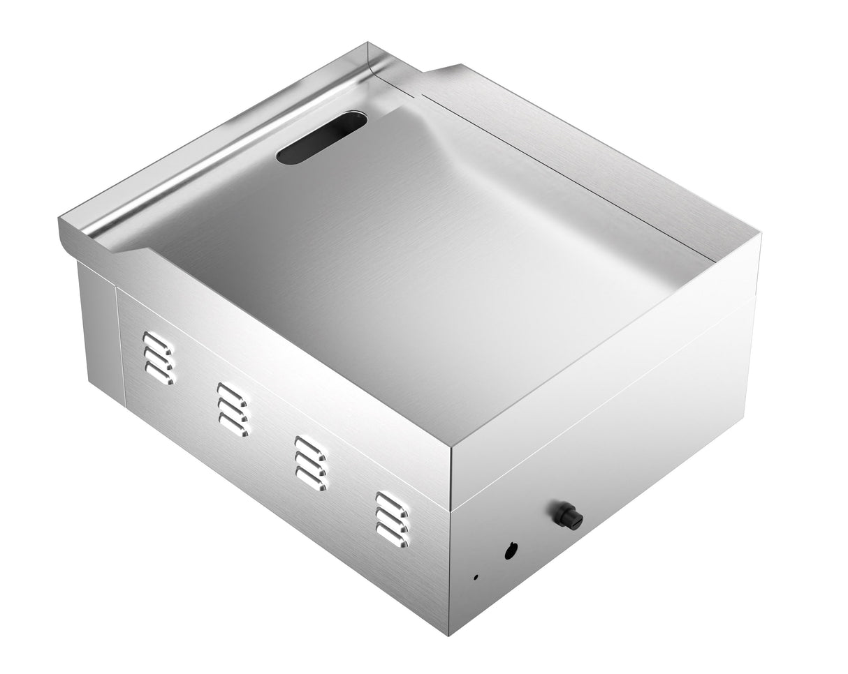 PLAQUE GRILLE ÉLECTRIQUE LISSE - 7518.0140 - COMBISTEEL