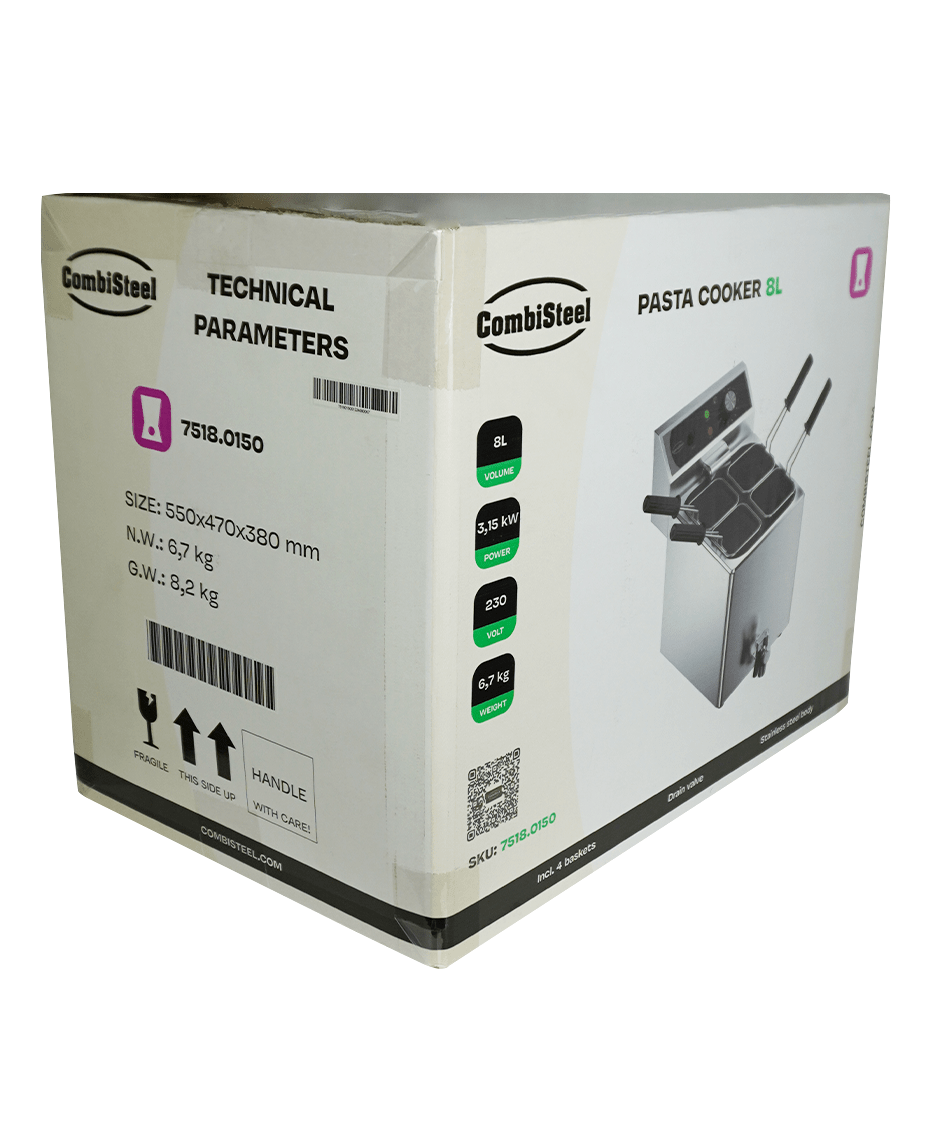 CUISEURS POUR PATES 8L INCL. PANIERS - 7518.0150 - COMBISTEEL