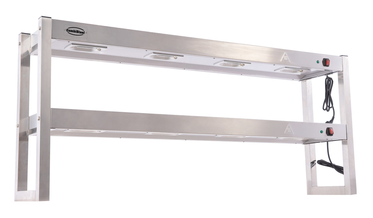 ÉTAGÈRE CHAUFFANTE EN HALOGENE 2 NIVEAUX 1500 DÉMONTABLE - 7539.0055 - COMBISTEEL