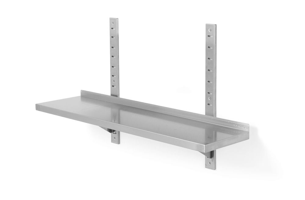 Étagère murale réglable, simple, avec 2 supports - HENDI