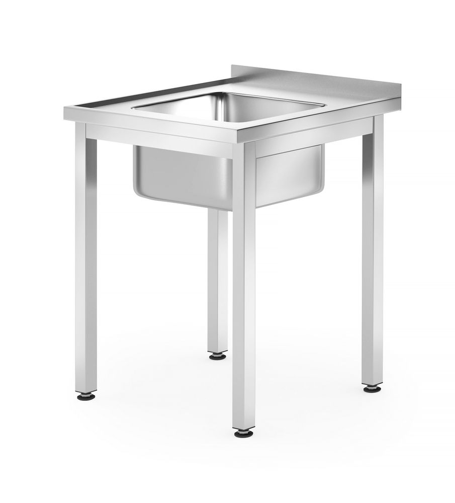 Table d'évier - vissée, profondeur 600 mm - HENDI