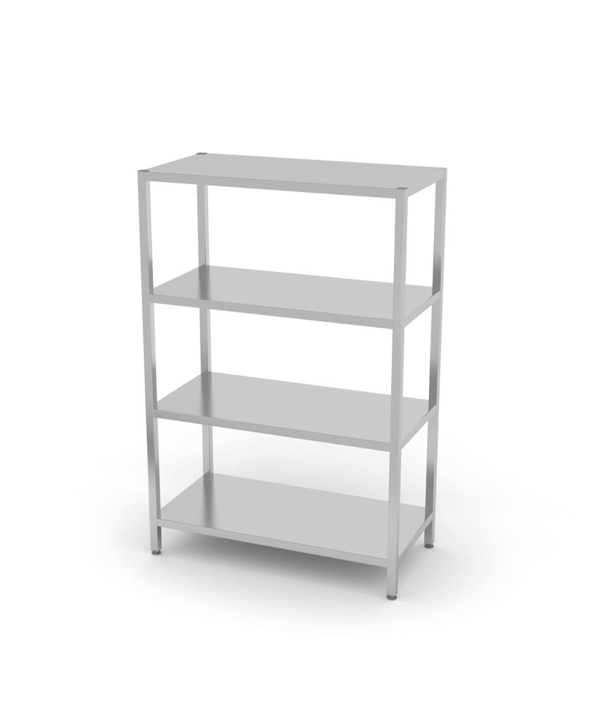 Rack de stockage avec 4 étagères pleines – vissé - HENDI