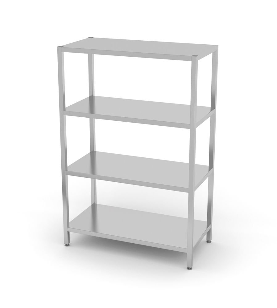 Rack de stockage avec 4 étagères pleines – vissé - HENDI