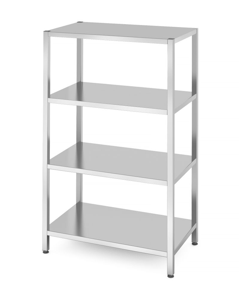 Rack de stockage avec 4 étagères pleines – vissé - HENDI