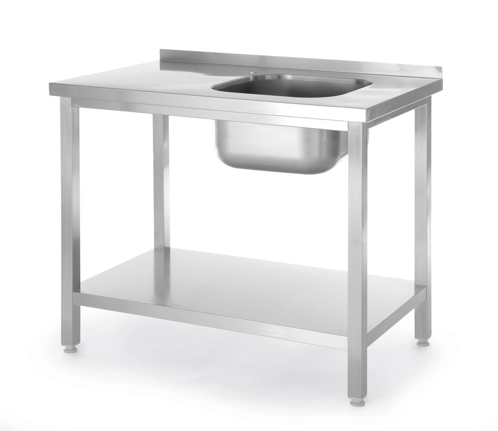 Table d’évier avec étagère, vissée - HENDI