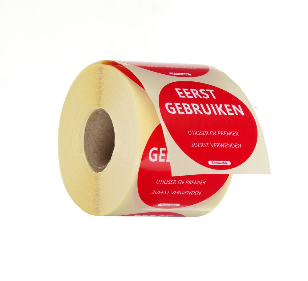 Étiquettes autocollantes pour la sécurité alimentaire, multi-usages, faciles à retirer, « UTILISER EN PREMIER » - HENDI