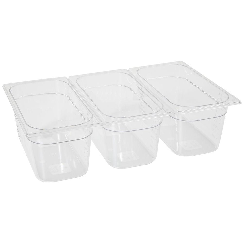 Bac Gastronorme 1/3, HENDI, GN 1/3, 2,5L, Transparent, 325x176x(H)65mm