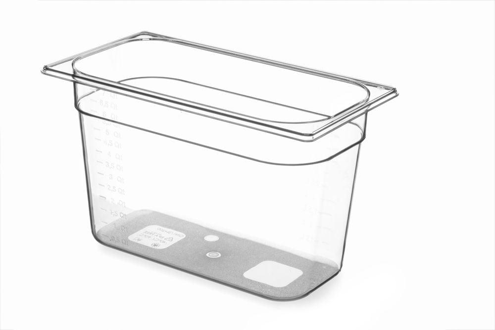 Bac Gastronorme 1/3, HENDI, GN 1/3, 4L, Transparent, 325x176x(H)100mm