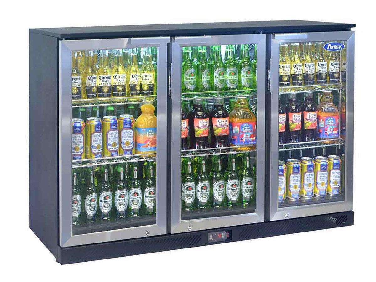 ARRIERE BAR 3 PORTES BATTANTES INOX - ATOSA - FRANCE CHR