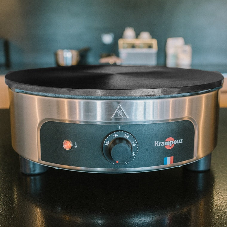 Crepiere electrique émaillée - gamme standard - chassis rond Ø 40 cm - KRAMPOUZ