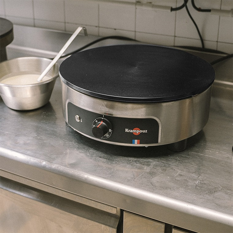 Crepiere electrique émaillée - gamme standard - chassis rond Ø 40 cm - KRAMPOUZ