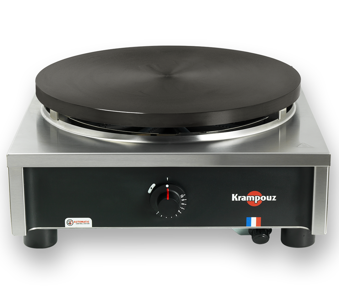 Crepiere gaz - gamme confort 8 br - thermostat - chassis carre Ø 40 cm - KRAMPOUZ