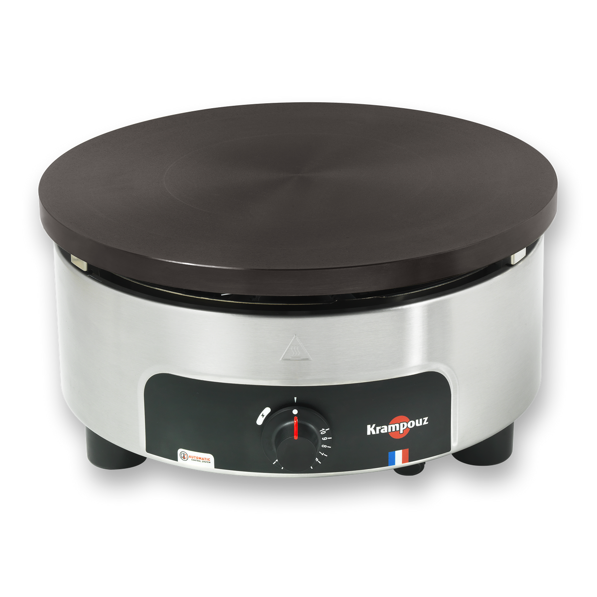 Crepiere gaz - gamme confort 8 br - thermostat - chassis rond Ø 35 cm - KRAMPOUZ